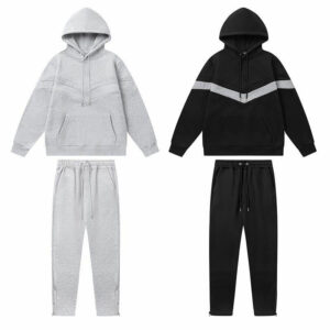 Custom Manufacturer Unisex Hoodie and Sweatpants Set Oversized Heavy Duty 500 Gsm Heavyweight French Terry Zip up Hoodie Men