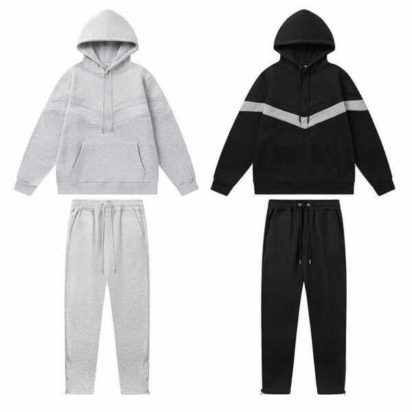 Custom Manufacturer Unisex Hoodie and Sweatpants Set Oversized Heavy Duty 500 Gsm Heavyweight French Terry Zip up Hoodie Men