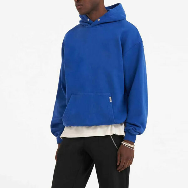 High Quality Custom Heavyweight 500 Gsm 100% Cotton Hoodie Manufacturers Oversized French Terry Boxy Cropped Hoodie Pullover Men - 图片 2