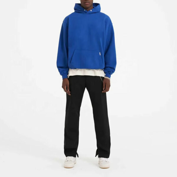 High Quality Custom Heavyweight 500 Gsm 100% Cotton Hoodie Manufacturers Oversized French Terry Boxy Cropped Hoodie Pullover Men - 图片 3