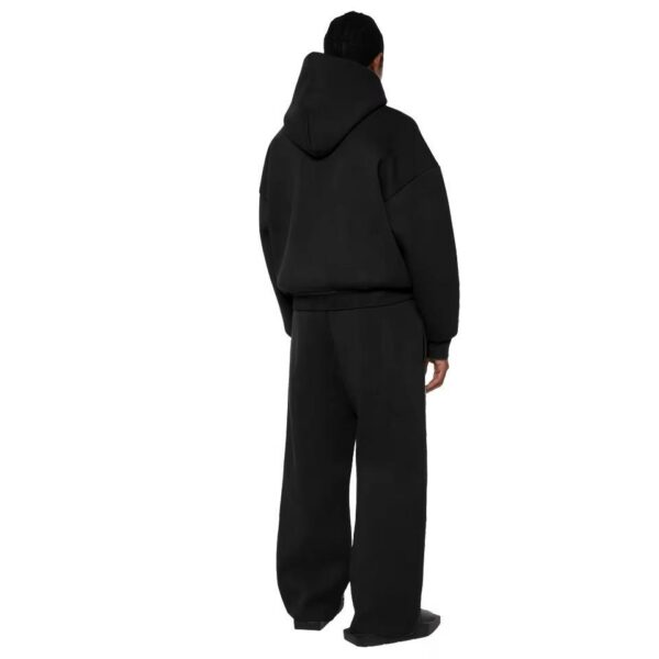 Custom Hoodie 500gsm Heavyweight Puff Printing Hoodies Manufacturers Designer 100% Cotton Boxy Cropped Hoodie Men - 图片 4