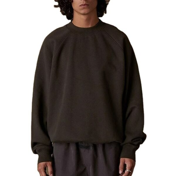 Oversized Fit Crewneck Sweatshirts Blank 100% Cotton Raglan Sleeves Sweatshirts Hoodies Custom logo Hoodies Manufacturer - 图片 2