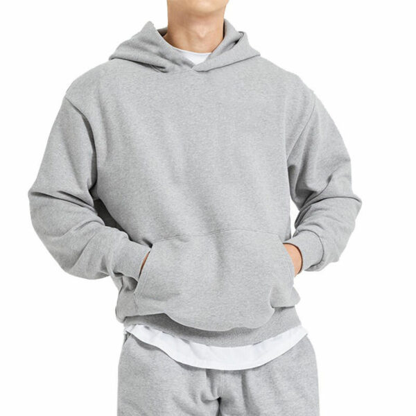 High Quality Streetwear 350 500 Gsm BlankCotton Oversized Fleece Heavyweight Hoodie Manufacturer Cropped Custom Hoodies Unisex - 图片 2