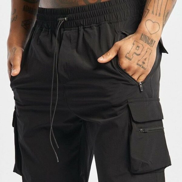 Custom Logo Summer Men's Cargo Shorts Plus Size Zip Pockets Plain Blank Lightweight Causal Sports Gym Shorts for Men - 图片 3