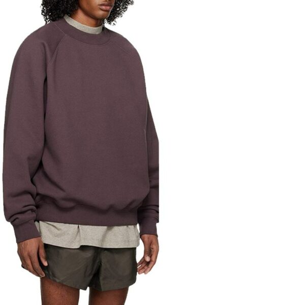 Oversized Fit Crewneck Sweatshirts Blank 100% Cotton Raglan Sleeves Sweatshirts Hoodies Custom logo Hoodies Manufacturer - 图片 3