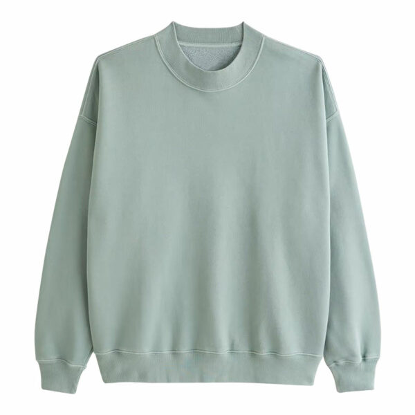 ustom Luxury Quality Men's Sweatshirt Cotton Rib Crewneck Streetwear Drop Shoulder Pullover Men's Hoodies & Sweatshirts - 图片 3